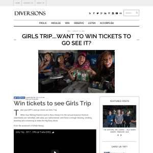 Win tickets to see Girls Trip