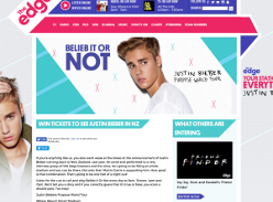 Win tickets to see Justin Bieber in NZ