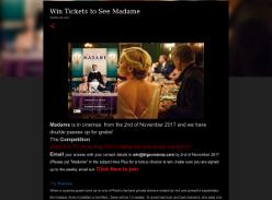 Win Tickets to See Madame
