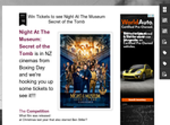 Win Tickets to see Night At The Museum Secret of the Tomb