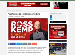 Win tickets to see Ross Kemp Live