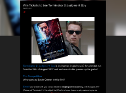 Win Tickets to See Terminator 2: Judgment Day
