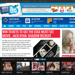 Win Tickets to See The Edge Must See Movie - Jack Ryan: Shadow Recruit