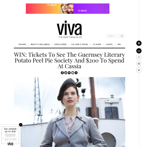 Win Tickets To See The Guernsey Literary Potato Peel Pie Society And $200 To Spend At Cassia