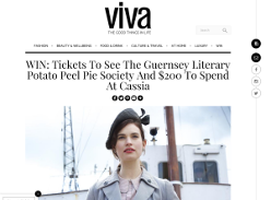 Win Tickets To See The Guernsey Literary Potato Peel Pie Society And $200 To Spend At Cassia