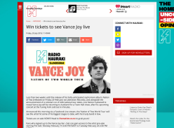 Win tickets to see Vance Joy live