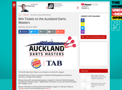Win Tickets to the Auckland Darts Masters