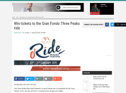 Win tickets to the Gran Fondo Three Peaks ride