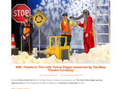 Win Tickets to The Little Yellow Digger presented by Tim Bray Theatre Company