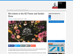 Win tickets to the NZ Flower and Garden Show