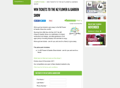 Win tickets to the NZ Flower & Garden Show