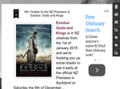 Win Tickets to the NZ Premiere of Exodus: Gods and Kings