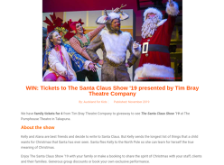 Win Tickets to The Santa Claus Show ’19 presented by Tim Bray Theatre Company