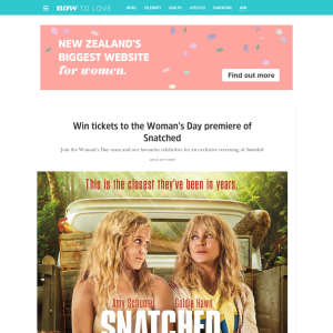 Win tickets to the Woman's Day premiere of Snatched