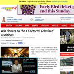 Win tickets to The X Factor NZ Televised Auditions