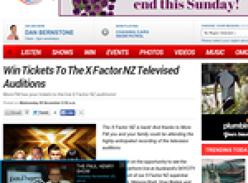 Win tickets to The X Factor NZ Televised Auditions