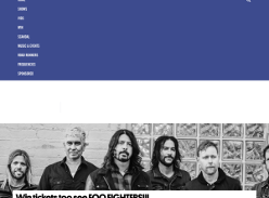 Win tickets too see FOO FIGHTERS!