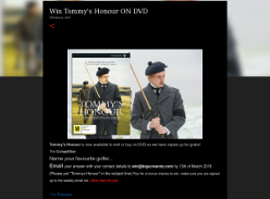 Win Tommy's Honour ON DVD