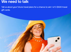 Win 1 of 3 $500 Travel Gift Cards