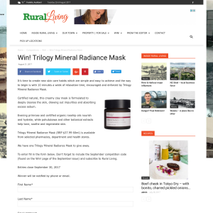 Win! Trilogy Mineral Radiance Mask