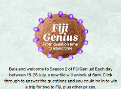 Win a Trip for Two to Fiji