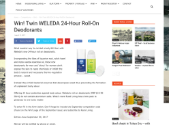Win! Twin WELEDA 24-Hour Roll-On Deodorants