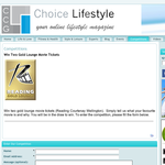 Win Two Gold Lounge Movie Tickets - Choice Lifestyle