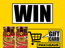 Win two jars of Lorea Anchovies NZ and a $50 PAK’nSAVE Voucher