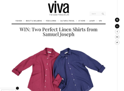 Win Two Perfect Linen Shirts from Samuel Joseph