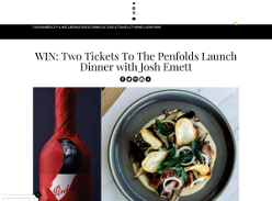 Win Two Tickets To The Penfolds Launch Dinner with Josh Emett