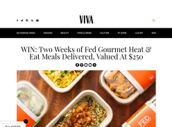 Win Two Weeks of Fed Gourmet Heat and Eat Meals Delivered