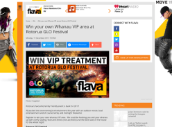 Win VIP treatment at Rotorua GLO Festival