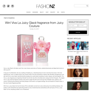 Win! Viva La Juicy Glace fragrance from Juicy Couture