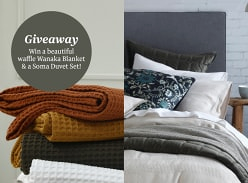 Win Wanaka Blanket and Soma Duvet Set