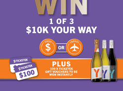 Win 1 of 3 $10K your Way