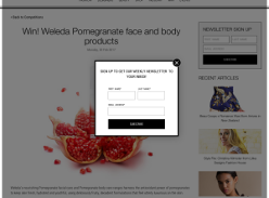 Win! Weleda Pomegranate face and body products