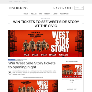 Win West Side Story tickets to opening night