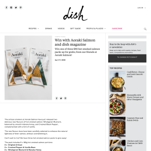 Win with Aoraki Salmon and Dish magazine