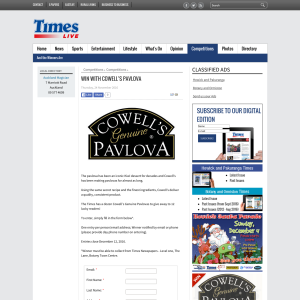 Win with Cowell?s Pavlova