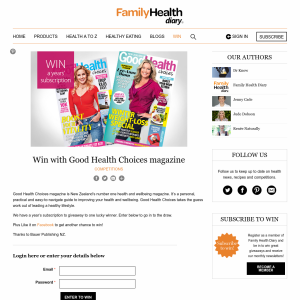 Win with Good Health Choices magazine