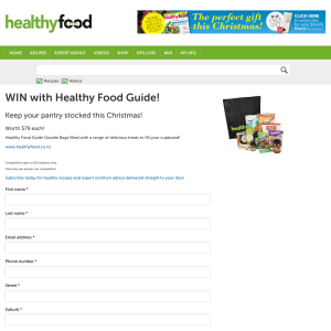 WIN with Healthy Food Guide!