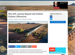 Win with Journey Beyond and Andrew Dickens Afternoons