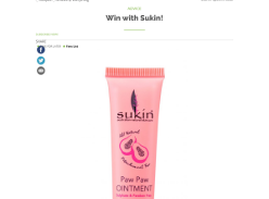 Win with Sukin