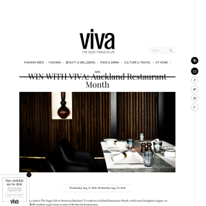 Win with Viva Auckland Restaurant Month