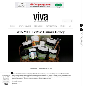 Win with Viva Hauora Honey 