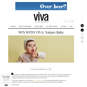 Win with Viva Nature Baby