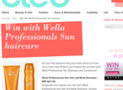Win with Wella Professionals Sun haircare