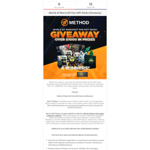 Win World of Warcraft Fan Gift Packs