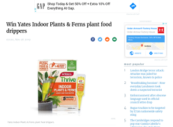 Win Yates Indoor Plants and Ferns Plant Food Drippers