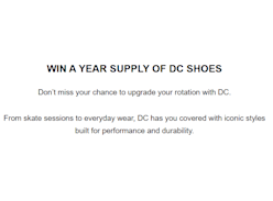 Win a Year Supply of DC Shoes - DC Shoes